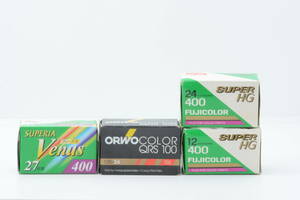 ★希少★ORWO COLOR QRS100 カラーネガフィルム ISO100 36枚撮り1本 SUPERIA Venus 400 SUPER HG 400　★未開封 ♯1384L0