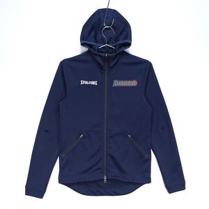 【送料無料】横浜ビー・コルセアーズ/SPALDING(スポルディング) Zip Up Sweat Hoodie/ジップパーカー/B.LEAGUE(Bリーグ)/ネイビー/Sサイズ