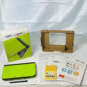 ★1円～ 超美品 動作確認済 New NINTENDO 3DSLL 本体 ライム ブラック 任天堂 送料全国600円 ニンテンドー LIME × BLACK 付属品完備