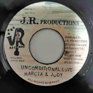 MARCIA ＆ JUDY／UNCONDITIONAL LOVE アナログ盤7インチシングルレコード