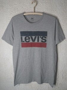 ｎ7051　Levis　リーバイス　デカ　ロゴ　プリント　半袖　tシャツ　人気　送料格安