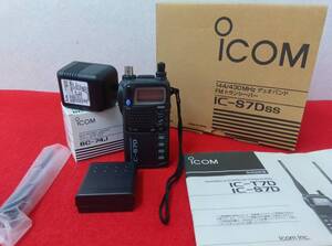 16323-05★極美品★iCOM アイコム 144/430MHz デュオバンド IC-S7D トランシーバー ハンディ無線機★