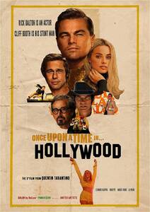 海外ポスター『ワンス・アポン・ア・タイム・イン・ハリウッド』（Once Upon a Time in... Hollywood）1969年スタイル★タランティーノ