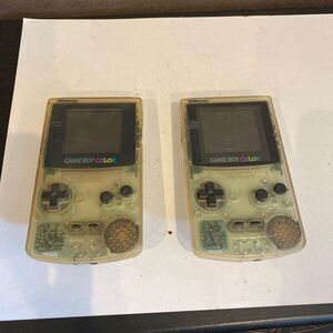 ゲームボーイカラー Nintendo クリア　2台まとめ　ジャンク品