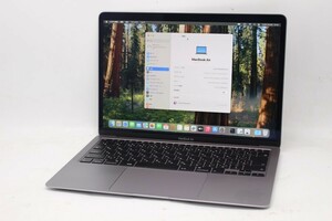 中古良品 2K 13.3型 Apple MacBoko Air A2179 macOS Sequoia 15.1(正規Win11追加可) 第10世代 i3-1000NG4 8GB 256GB-SSD カメラ 管:1612m