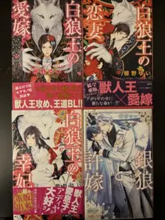 BL小説★櫛野ゆい★白狼王の愛嫁/白狼王の恋妻/白狼王の幸妃/銀狼と許嫁★