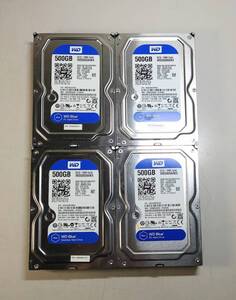 KN3440 【中古品】4個セット Western Digital WD5000AAKX HDD 500GB