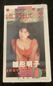 新品未開封VHS 雛形明子 94年度ビジュアルクイーン 雛形あきこ 美少女ファイル1 