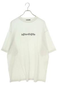 バレンシアガ BALENCIAGA 620969 TIV50 サイズ:M ロゴプリントオーバーサイズTシャツ 中古 SB01