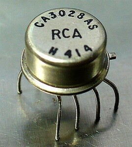 RCA CA3028AS (RF IF 差動アンプ IC/メタル缶タイプ) [4個組](d)