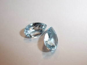 人気!ブルートパーズbluetopaz極上カットペアセット宝飾用未使用 3.15ct 天然石ルース☆　4　カラーパワーストーン色々まとめて処分中!