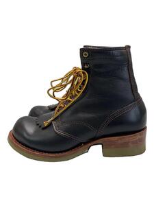 WESCO◆100周年記念/レースアップブーツ/US8/BLK/※傷有//