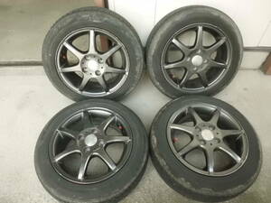 14インチホイール 14×5.5J +50 155/65/14 4穴 PCD100 三菱ミニカ H42Vに使用　　　　　　　　　　　　/H42A ekワゴン ekスポーツ トッポBJ