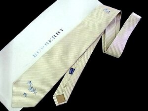 ♪今週の特売980円～♪2072♪状態並品【BURBERRY】バーバリー【乗馬 ウマ 動物 ロゴ入 柄】ネクタイ♪