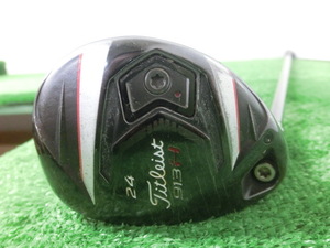 ♪Titleist タイトリスト 913H ?U ユーティリティ 24°/純正 シャフト FLEX-? レフティ G8433♪