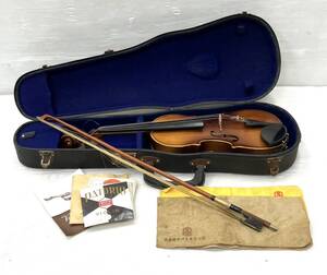 〈楽器〉Kiso Suzuki violin 木曽鈴木バイオリン　No.6 1/4 全長約48㎝　弦楽器【中古/現状品/訳あり品】004824-14