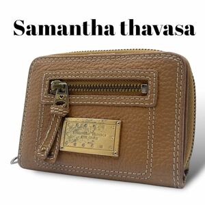 良品　Samantha Thavasa　サマンサタバサ　ラウンドジップ　財布　コインケースあり