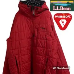 【希少】L.L.Bean エルエルビーン　プリマロフト　中綿　ジャケット　レッド