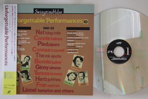 LASERDISC Various Unforgettable Performances 10 SHLM5010 SOHBI /00600