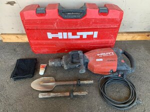 ★中古☆HILTI ヒルティ 電動ハツリ機 TE1000-AVR ユニバーサルコード式 ケース・スコップ付き コンクリートブレーカー 電動工具)倉b