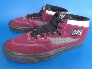 13697■美品 VANS HALFCAB バンズ ハーフキャブ 紫 黒 グレー US 10 28 cm 721454