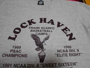 １９９１年製 LOCK HAVEN UNIVERSITY EAGLES BASKETBALL ロックヘブン大学ペンシルバニア バスケットボール チャンピオンSCREEN STARS BEST