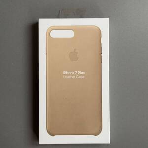 ■未使用■純正品・Apple(アップル)■ レザーケース Tan タン iPhone 7 Plus 8 plus