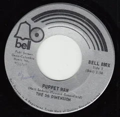 加7" The Fifth Dimension Puppet Man BELL880X Bell Records /00080