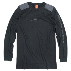 ナイキ エアフォース1 ロングスリーブ Tシャツ Mサイズ 定価7700円 ブラック 黒 AF-1 長袖 クルーネック カットソー ロング丈