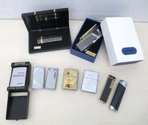 ▲二宮店▲【まとめ売り】g6-43 ZIPPO ジッポ ライター 9本セット JOBON YSL イブサンローラン 喫煙グッズ