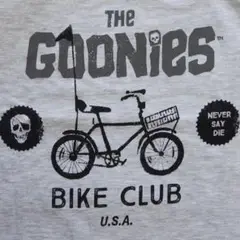 【映画グーニーズ】BIKE CLUB・中古品　オフィシャルTシャツ　グレー