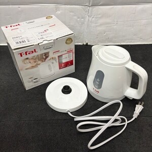 N542-O60-738 T-fal ティファール Extra エクストラ 電気ケトル KO1711JP 1.0L ホワイト キッチン家電 外箱付き 通電ok ⑤