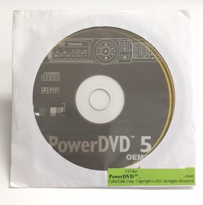 2YXS127★現状・未使用★　CyberLink　Power DVD 5　OEM版　