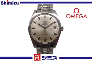 1円【OMEGA】稼働品 訳有 オメガ ジュネーブ 自動巻 Cal.565 メンズ腕時計 デイト Geneve 純正バンド FF041/2038 シルバーカラー◆質屋