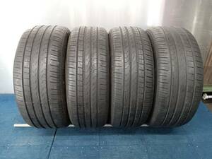 ★7.5-8分山★17年製★ ピレリCinturato P7☆ RUN FLAT 225/50R18×2本 255/45R18×2本 認証タイヤ　計4本セット　E628