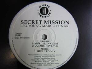 12inch LEO YOUNG & MARCO FUNARI presents SECRET MISSION / Muder In Capri 5枚以上で送料無料