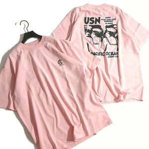 AVIREX アヴィレックス 新品 FADE WASH SAILORS 綿100% セーラーズ プリント 半袖 Tシャツ 6123277 24 L ▲018▼kkf345us