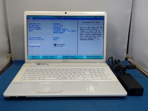 122006 VAIO VPCEJ2AJ Core i5-2430M Mem8GB HDD無 OS無 JUNK