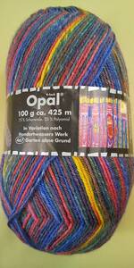 ★ 毛糸 Opal オパール Hundertwasser (フンデルトヴァッサー) #３２０５ 4ply/4本撚り (M)_b1j ドイツ製 ソックヤーン 靴下 ★