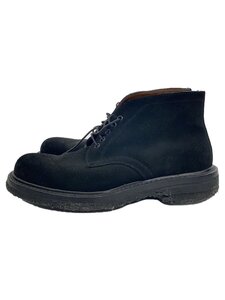 Silvano Mazza◆レースアップブーツ/UK7.5/BLK/スウェード/97113