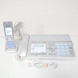 【動作確認済】Panasonic パナソニック　FAX　KX-PZ310（シルバー）子機1台・中古インクリボン装填・電話線付