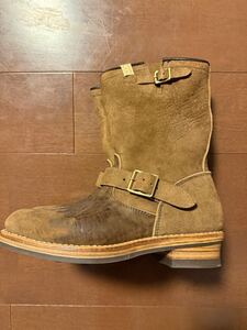 Visvim T.W.O Boots Folk size m8 SPOT 22ss two HORSEHIDE brown