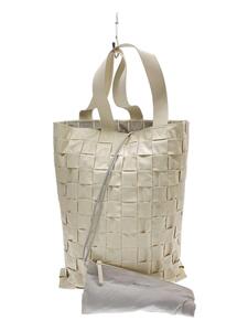 BOTTEGA VENETA◆トートバッグ/レザー/WHT/無地/629070