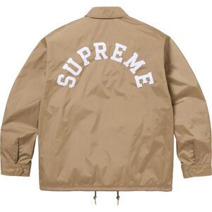 送料無料 L タン Supreme Champion Coaches Jacket Tan 24SS シュプリーム チャンピオン コーチジャケット ベージュ Arc Logo Box 新品