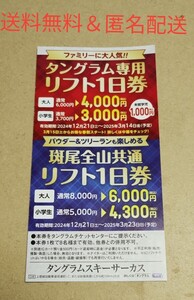 タングラム斑尾高原スキー場 リフト割引券