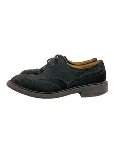 Tricker’s◆ドレスシューズ/5633/ウィングチップ/Dainite/UK8.5/BLK/スウェード