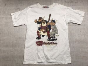 キャプテンサンタ CAPTAIN SANTA キャラクター トラッド アメカジ スポーツ 半袖Tシャツ カットソー メンズ バックプリント有 M 白