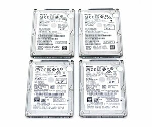 ◇【4本セット】HGST HTS721010A9E630 1TB/2.5インチ/9.5mm厚/SATA HDD Crystal Disk Infoにて正常動作確認済み