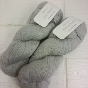 100円〜 N1 編物・毛糸★ Purl SOHO【LINE WEIGHT】ライトグレー　2カセ