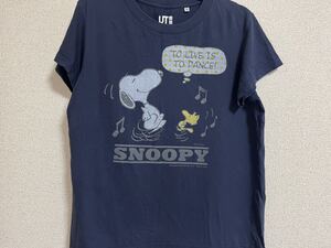 UNIQLO UT スヌーピー　Tシャツ　半袖　紺色　ユニクロ　M